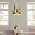 thumbnail image 1 of Modway Chalice 3-Light Metal Pendant in Satin Brass, 1 of 9