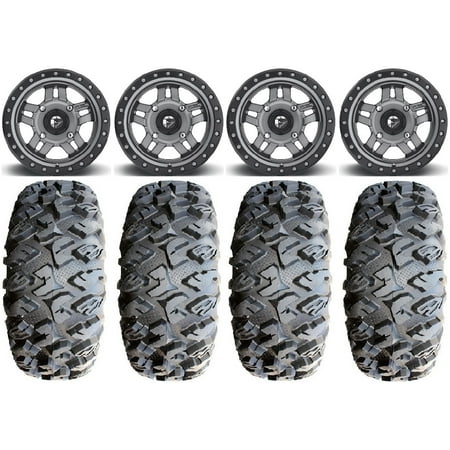 Fuel Anza Gunmetal 14 Wheels 27 MotoClaw Tires Sportsman RZR Ranger Fuel Anza Gunmetal 14 Wheels 27 MotoClaw Tires Sportsman RZR Ranger