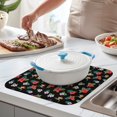 thumbnail image 2 of Pioneer Flower Floral Print Pattern Kitchen Dish Drying Mat 1 Pack, Ultra Absorbent Microfiber Drainer Mat, 16"x18", 2 of 6