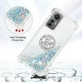 thumbnail image 4 of Glitter Clear Sparkly Bling Case for Xiaomi 12 Lite, Rugged Shockproof Flowing Liquid Floating Cover for Women with Ring Holder Phone Case for Xiaomi 12 Lite  Silver, 4 of 14