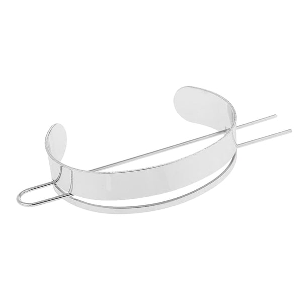 Jaula para moños con parte superior redonda, soporte para moños, pasador para el cabello, horquillas para el cabello, pinza para el cabello Plata