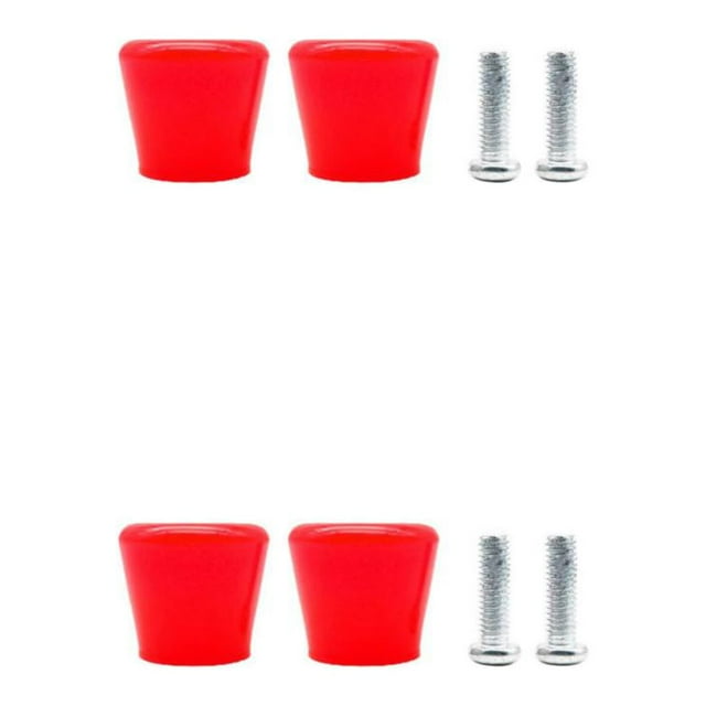 Youkk Premium 2x Inline Skates Roller Brakes Secure Non-Slip Safety Stopper Red 34x36x45.5mm 2Set