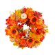 thumbnail image 2 of Corona de otoño BLESIY 16 pulgadas decoración de pared hecha a mano forma de calabaza de girasol simulada, 2 of 8