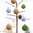 thumbnail image 3 of Dgankt 12Pcs Velvet Christmas Balls Bulk Flocked Christmas Tree Ball Ornament Plastic Balls Xmas Decorative Hanging Ornaments Christmas Tree Decoration for Xmas Tree 2.36 Inch, 3 of 4