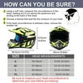 thumbnail image 6 of XiongXiong Motorcycle Helmet, Vintage Motocross Helmet with Goggles, Gloves, Mask, Sun Visor Snowmobile, ATV off Road Helmet DOT Approved, Green, L, 6 of 10