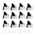 thumbnail image 2 of Clip de Panneau en Verre, Pince de Partition de Bureau Taille Compacte 12 Pcs Résistant aux Rayures avec Vis pour Fixer Étagère Moniteur, 2 of 7
