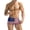 American Flag(deep Navy), variant on Men's Trunk Square Leg Board Short Brief Swimsuit
