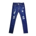 thumbnail image 3 of Men Jeans Comfort Waist Regular Fit Jeans Solid Dark Blue Xl, 3 of 4
