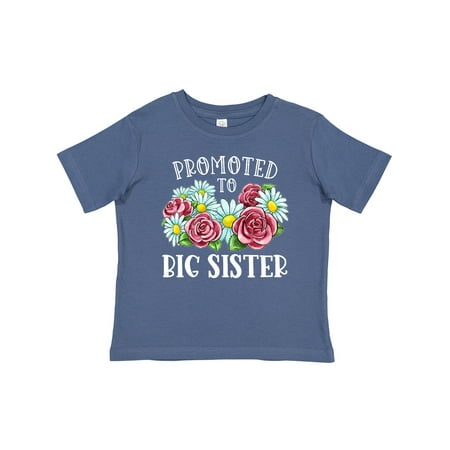 

Inktastic Promoted to Big Sister with Flowers Gift Baby Girl T-Shirt