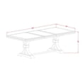 thumbnail image 5 of East West Furniture Northcliffe 9-Piece Dining Set in Black Finish, 5 of 7