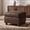 Dark Brown, variant on 26" Square Storage Ottoman, Vintage Faux Leather, Dark Brown
