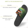 thumbnail image 3 of GZHJMY Stylish Slides for Women Men, Flying Frog Laughing Soft Flexible Slip-on Sandals Slippers, 3 of 7