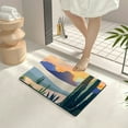 thumbnail image 4 of Creowell Cactus Mountains Sunset Bath Rug Fast Absorption Home Decor 24x16in, 4 of 5