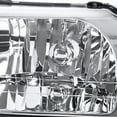 thumbnail image 4 of Factory Style Headlights Chrome Housing Clear Lens Amber Made For And Compatible With 1999 - 2004 Ford Mustang 99 00 01 02 03 04, 4 of 7