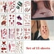 thumbnail image 1 of Pegatinas De Tatuaje De Cicatriz De Halloween, Tatuaje Temporal De Cosplay, Pegatinas De Tatuaje De Herida Impermeables Para Cara, Brazos Y Piernas, 1 of 5