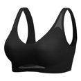 thumbnail image 2 of Women's Plus Size Wireless Bra with Adjustable Back Closure, Breathable Thin Cup Seamless Full Coverage Comfort Support, 2 of 7
