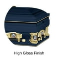 thumbnail image 5 of Titan Casket, Veteran Select Navy XL Steel Casket (29" Oversize) with Navy Head Panel, 5 of 5