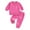 Hot Pink, variant on Qingpeng Toddler Girls Fall Clothes Outfits Long Sleeve Sweatsuit Tops and Sweatpants Set Girl Winter Suit