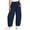 Navy, variant on Tumotour Athletic Workout Running Pants for Women Elastic Waist Drawstring Wide-Leg Pants Slacks Summer Beach Trousers with Pocket