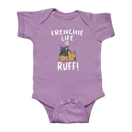

Inktastic Frenchie Life is Ruff! Frenchie Pair Gift Baby Boy or Baby Girl Bodysuit