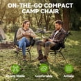 thumbnail image 6 of VECUKTY Portable Camping Chair Set, 2 Pack Lightweight Folding Outdoor Chairs with Carry Bags for Camping, Hiking, Fishing,Black, 6 of 9