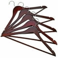 thumbnail image 4 of Mahogany Durable Wood Suit Hangers Non Slip Bar - Pack of 96, 4 of 4