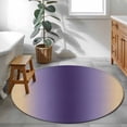 thumbnail image 3 of Round Rug 3.3Ft Washable Non-Slip, Purple Yellow Ombre Circle Area Rugs for Living Room Bedroom, Farmhouse Modern Gradient Art Indoor Floor Mats Carpet Runner for Home Decor Aesthetic, 3 of 8