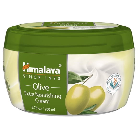 Himalaya Olive Extra Nourishing Cream with Olive Oil and Almond Oil, 6.76 fl oz (200 ml)