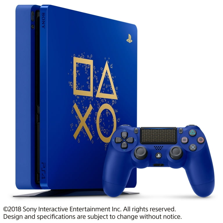 Slime manuskript lov Sony PlayStation 4 1TB Slim Days of Play Limited Edition Blue, 3003131 -  Walmart.com