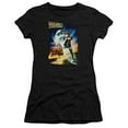 thumbnail image 2 of Back To The Future Poster S/S Junior Women's T-Shirt Sheer Black, 2 of 2