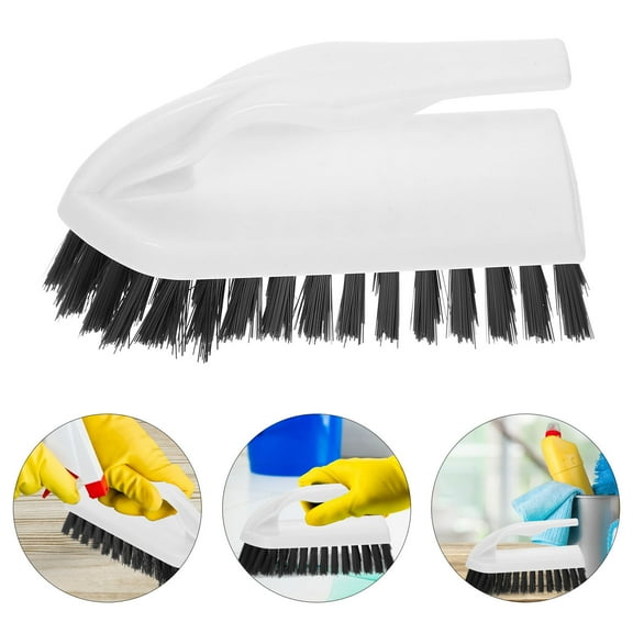 HONMEET Ergonomic Plastic Cleaning Brush White for Small Spaces Multi-Functional Design and Easy to Use