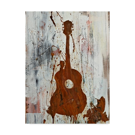 Trademark Fine Art 'Rust Guitar' Canvas Art by Kent Youngstrom