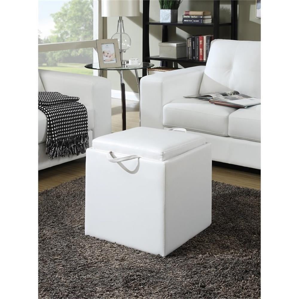 Convenience Concepts Designs4Comfort Park Avenue Single Ottoman with Stool , Multiple Finishes