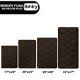 thumbnail image 2 of Smiry Memory Foam Bathroom Rugs, Ultra Soft & Non-Slip Bath Runner Mat, 24"x47", Coffee, 2 of 8