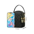 thumbnail image 2 of EEEkit Quilted Crossbody Cellphone Bag for Women, Small Phone Handbag with 3 Zipper Pockets and Adjustable Strap, 2 of 6