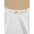 thumbnail image 3 of Cute Color Letters Big Sister Print Fashion Crew Neck Short Sleeve T-shirt, Girls Kids Casual Pullover Tops, Children's Clothing For Summer, 3 of 6