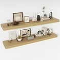 thumbnail image 2 of Floating Shelves  Deep Floating Shelf Wall Mounted  Wall Shelves  Rustic Deep Bookshelf  Extra Deeper &amp; Thicker Display Shelves for Bedroom  Living Room    Set of, 2 of 6