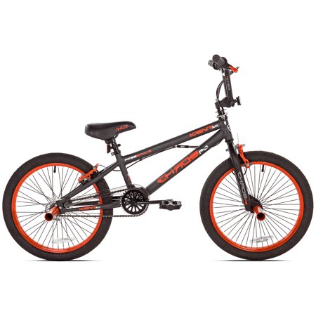 20" Kent Chaos Boys' Bike, Matte Gray/Orange