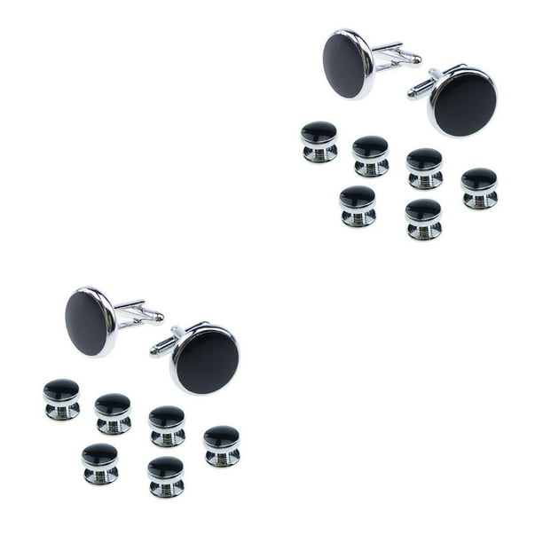 Guardurnaity 8 unids/set de gemelos de forma redonda con forma de gota de aceite para hombre, conjunto de gemelos para hombre, gemelos para camisa de boda, Type1 NO1 Guardurnaity CBP054930
