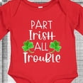 thumbnail image 4 of Inktastic Part Irish All Trouble St. Patrick's Day with Green Clovers Boys or Girls Long Sleeve Baby Bodysuit, 4 of 5