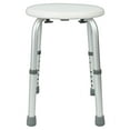 thumbnail image 5 of Healthline Trading Round Stool Bath Bench Adjustable Height, Lightweight Compact and Small Chair for Shower, with Non-Slip Seat, White, 5 of 8