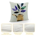 thumbnail image 4 of PHYHOO Throw Pillow Covers Creative Art Flower Vase Watering Pot Decorative Super Soft Pillow Cases Square Cushion Cover Pillowcase White, 4 of 5