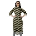 thumbnail image 1 of Moomaya Tunique Imprimée Col Mandarin Longueur Genou Kurti pour Femmes Vêtements, 1 of 6