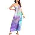 thumbnail image 4 of Gamivast Women Gradient Maxi Dress Tie Dye Print Sleeveless Spaghetti Strap Summer Beach Sundress Loose Fit Holiday Casual Flowy Boho Sun Dress Gown, 4 of 8