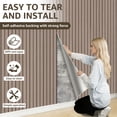 thumbnail image 7 of Peel and Stick PVC Slat Wall Panel, 118" x 15.75" Self Adhesive Faux Oak Wood Grain – 3D Soundproof Wall Panels for Ceilings, 7 of 7