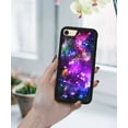 thumbnail image 5 of WIRESTER Shockproof Soft Rubber Cover Case for Apple iPhone 7/8 4.7", Purple Nebula Galaxy, 5 of 5