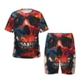 thumbnail image 1 of Balery Abstract Colorful Skull Art Conjunto de Pijama Infantil de Manga Corta con Estampado – Ropa de Dormir de Algodón Suave-4X-Large, 1 of 5