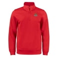 thumbnail image 2 of Unisex Cutter & Buck Red Toledo Mud Hens Clique Lift Eco Performance Half-Zip Pullover Top, 2 of 3
