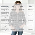 thumbnail image 4 of TGSLY Girls' Plaid Button Down Shirts Lightweight Soft Henley Long Sleeve Tops Relaxed Fit Casual Fall Regular Shoulder Blouses 6-8 Years, 4 of 7