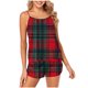 thumbnail image 2 of Puntoco Conjunto de pijama cómodo para mujer, pantalones cortos sin mangas para mujer, ropa de hogar transpirable y cómoda, conjunto de pijama, 2 of 4